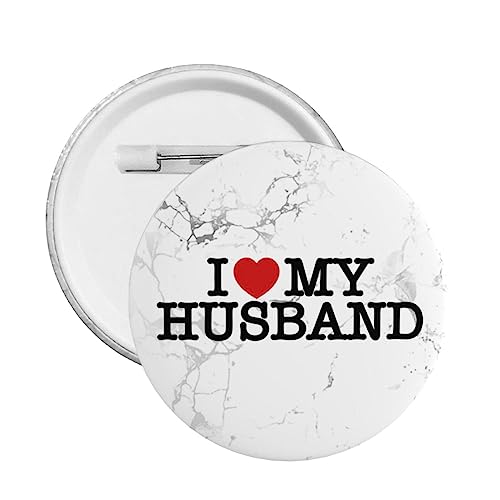 Ich liebe meinen Mann, ich liebe meinen Mann, Anstecknadel, Brosche, Anstecknadeln für Frauen, Anstecker, Buttons, Anstecker für Männer, runde Anstecker, Brosche, Anstecknadel für Hüte, Kleidung, Gesc von FJQWKLF