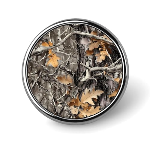 Jagd-Tarnmuster, runde Brosche, niedliche Anstecknadeln, Dekoration, Schmuck für Männer und Frauen, Anstecknadeln aus Metall von FJQWKLF