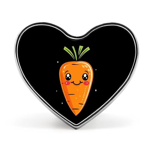 Niedliche Carro-Gemüse-Herren-Elegante Revers-Krawattennadel Herzknöpfe Brosche Anstecker Schmuck für Frauen Kleidung Hut Accessoires von FJQWKLF