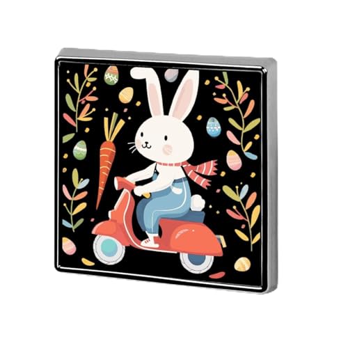 Ostern Tag Kaninchen Quadrat Brosche Pin Anstecknadeln Krawatte Anzug Kleid Zubehör Hochzeit Geburtstag Für Männer Frauen von FJQWKLF