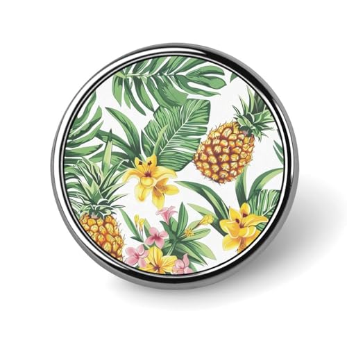 Pines Palm Leaves Flowers Runde Brosche Anstecknadel Anstecker Revers Krawattennadel für Damen Herren Büroangestellte Lehrer Dekor Pines Palm Leaves Flowers Runde Brosche Anstecknadel Anstecker Revers Krawattennadel für Damen Herren Büroangestellte Lehrer Dekor von FJQWKLF