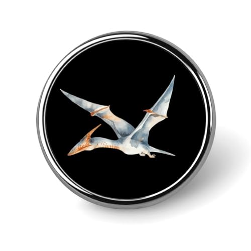 Pterodactyl Dinosaurier Runde Brosche Pin Anstecknadeln Krawatte Anzug Kleid Zubehör Hochzeit Geburtstag Für Männer Frauen von FJQWKLF