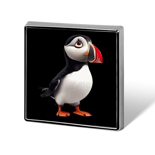 Puff-in-Birds Quadratische Revers-Krawattennadel Knöpfe Brosche Abzeichen Anstecknadel Kleidung Hut Zubehör für Männer Frauen von FJQWKLF