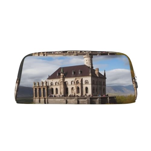 FJWSLCH Historische Monumente von Armenien, Make-up-Tasche, Reise-Kosmetiktasche für Damen und Herren, Federmäppchen, Reißverschluss, Kulturbeutel, Geldbörse, silber, Einheitsgröße von FJWSLCH