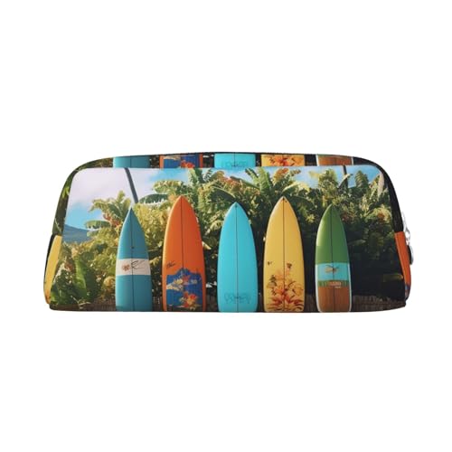 FJWSLCH Surf's Up Make-up-Tasche für Damen und Herren, mit Reißverschluss, Kosmetiktasche mit Reißverschluss, Kosmetiktasche, silber, Einheitsgröße von FJWSLCH