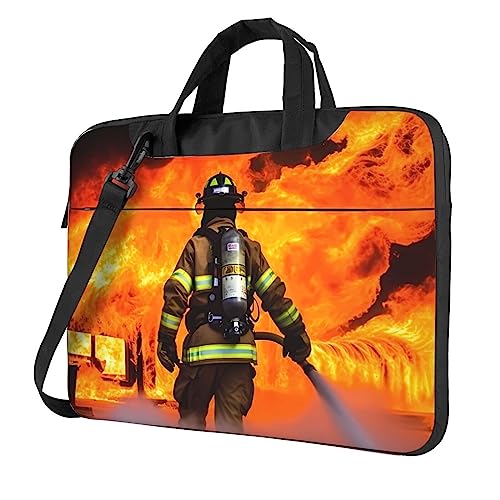 Firefighter Feuerwehrmann Flamme Laptoptasche 14 Zoll Computerhülle stoßfest schützende Notebooktasche tragbare Laptoptaschen Herren Damen Firefighter Feuerwehrmann Flamme Laptoptasche 14 Zoll Computerhülle stoßfest schützende Notebooktasche tragbare Laptoptaschen Herren Damen von FJWSLCH