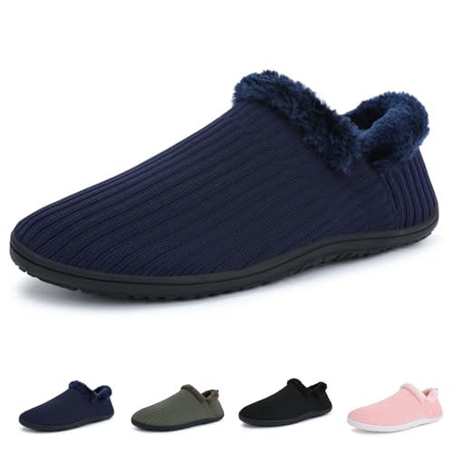 FJZFXKZL Cord-Hausschuhe for Damen und Herren, Pantoletten mit Fußgewölbeunterstützung, lässig, bequeme Hausschuhe(Blue,39 EU) von FJZFXKZL