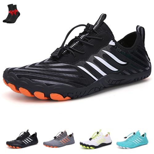 FJZFXKZL Erdungsschuhe mit Kupfer, geerdete Barfußschuhe, Wanderschuhe, wasserdichte, rutschfeste Outdoor-Schuhe for Herren(Black,47 EU) von FJZFXKZL