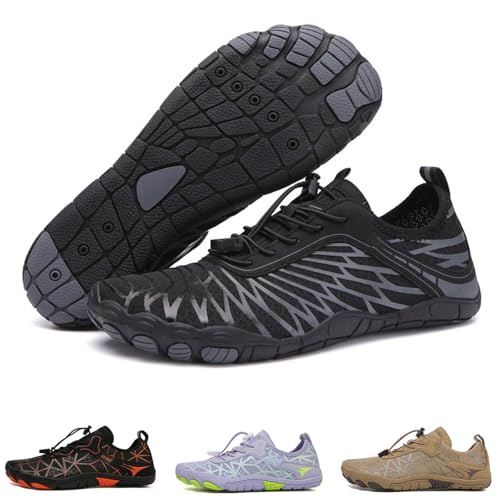 FJZFXKZL Erdungsschuhe mit Kupfer, geerdete Barfußschuhe, orthopädische Wanderschuhe for Damen und Herren(H,40 EU) von FJZFXKZL