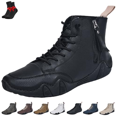 FJZFXKZL Vogany Alpaka-Trekking- und Wanderschuhe for Herren, rutschfest, wasserdicht, atmungsaktiv, for Outdoor-Freizeit, Barfußschuhe(Black,43 EU) von FJZFXKZL