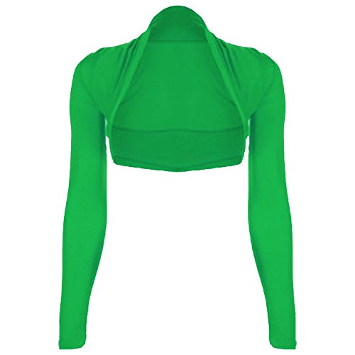 Damen Schulterzucken Plain langen Ärmeln Viskosejersey Bolero Damen Schulterzucken Plain langen Ärmeln Viskosejersey Bolero von FK Styles