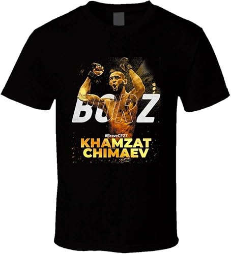 Khamzat Chimaev Borz Russian Fighter Fan T Shirt Black Mens Khamzat Chimaev Borz Russian Fighter Fan T Shirt Black Mens von FKASBOOLK