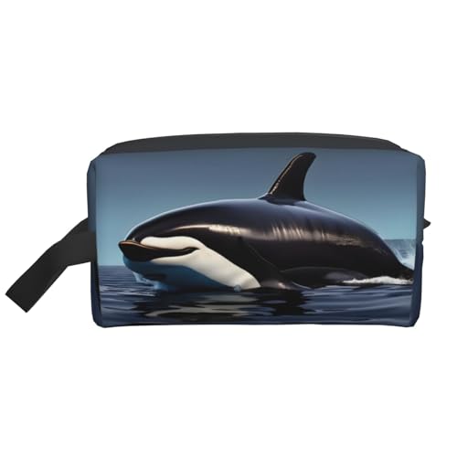 FKGKDF Orca Killer-Wal Print Print Travel Toiletry Organizer Bag Large Capacity Storage For Cosmetics Toiletries von FKGKDF