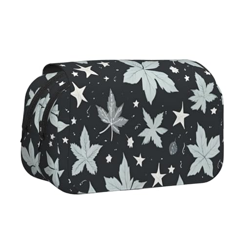 Federmäppchen mit Seekuh-Motiv, doppeltes Klapp-Federmäppchen, Reißverschlusstaschen, großes Fassungsvermögen für Kunstbedarf und Reisen von FKGKDF