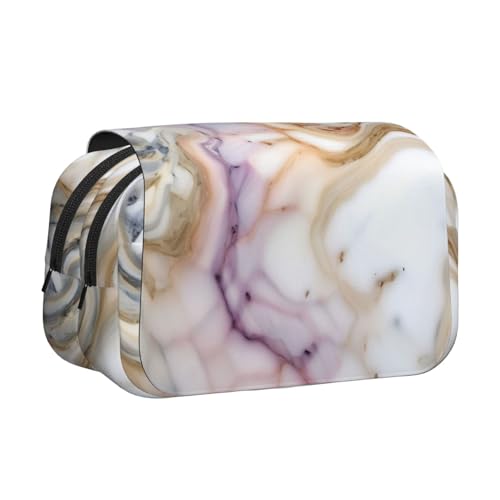 Federmäppchen mit doppeltem Klappetui, Reißverschlusstaschen, großes Fassungsvermögen, für Kunstbedarf und Reisen von FKGKDF