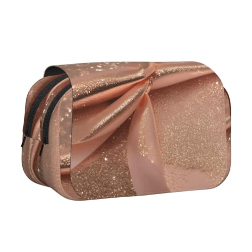 Federmäppchen mit doppeltem Klappetui, Reißverschlusstaschen, großes Fassungsvermögen, für Kunstbedarf und Reisen von FKGKDF