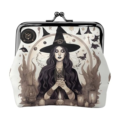 Magic Witch Witchcraft Bohemian Drawing Print Women Kiss Lock Coin Pouch, Mini Wallet For Cards And Lipstick, Soft Compact Purse Magic Witch Witchcraft Bohemian Drawing Print Women Kiss Lock Coin Pouch, Mini Wallet For Cards And Lipstick, Soft Compact Purse von FKGKDF