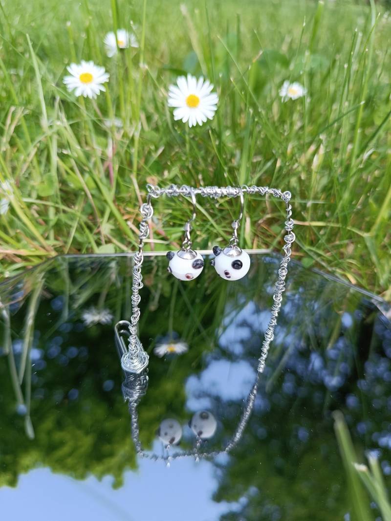 Ohrringe, Cute Pandas, Edelstahl von FKNGoodVibes