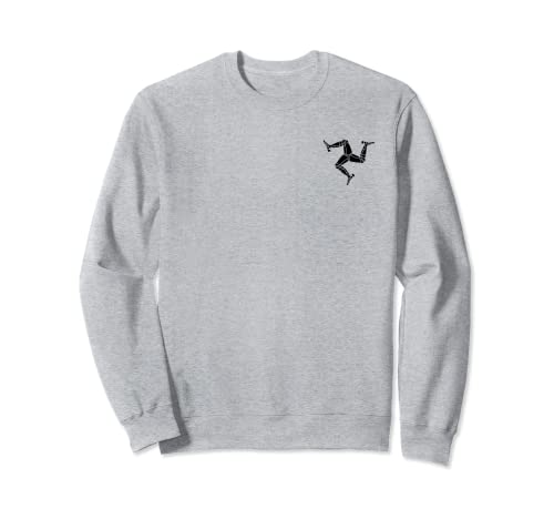 Isle of Man Flagge Mann Wappen Manx Schwarz Sweatshirt Isle of Man Flagge Mann Wappen Manx Schwarz Sweatshirt von FLAG OF MANN TRISKELION