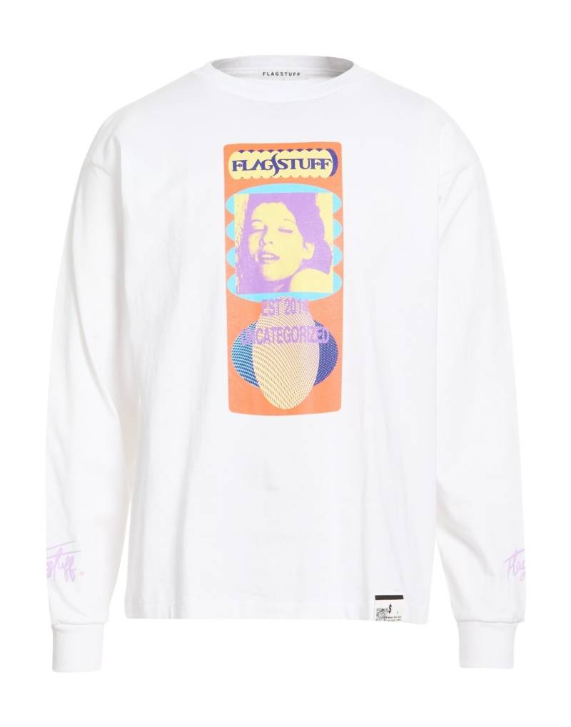 FLAGSTUFF T-shirts Herren Weiß FLAGSTUFF T-shirts Herren Weiß von FLAGSTUFF