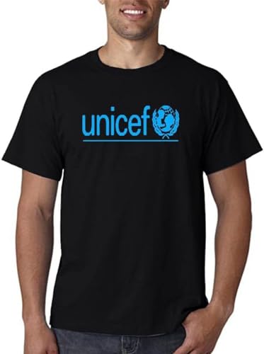 New UNICEF WHO Logo Men White T-Shirt Size S to 3XL Black S New UNICEF WHO Logo Men White T-Shirt Size S to 3XL Black S von FLAIG