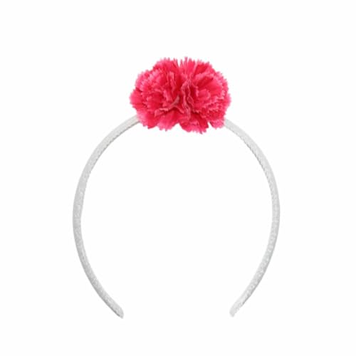 Baby-Stirnband bestehend aus zwei Nelken (Fuchsia) von FLAMENCA SHOP