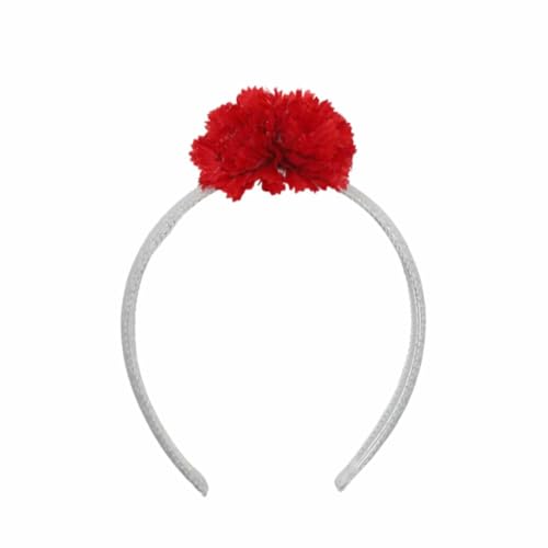 Baby-Stirnband bestehend aus zwei Nelken (rot) von FLAMENCA SHOP