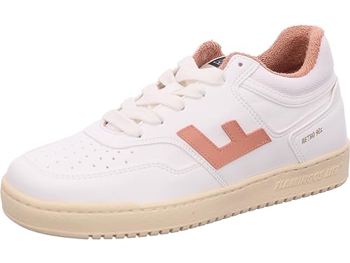 FLAMINGOS LIFE - Damen Sneaker - Retro 90s - White Apricot Vanilla - 37 von FLAMINGOS LIFE