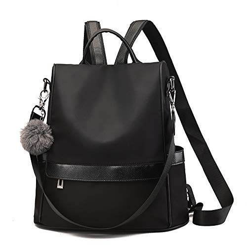 Damen Rucksack Geldbörse Wasserdicht Nylon Anti-Diebstahl Rucksack Leichte Schultertasche Damen Rucksack Geldbörse Wasserdicht Nylon Anti-Diebstahl Rucksack Leichte Schultertasche von flamerose