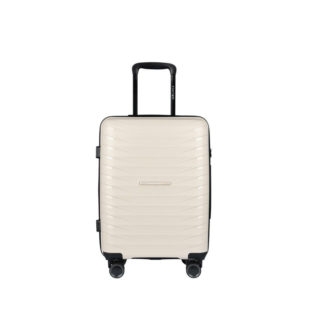 FLANIGAN - 4Rad-Schalentrolley Rollen Abnehmbar Beige Sand von FLANIGAN