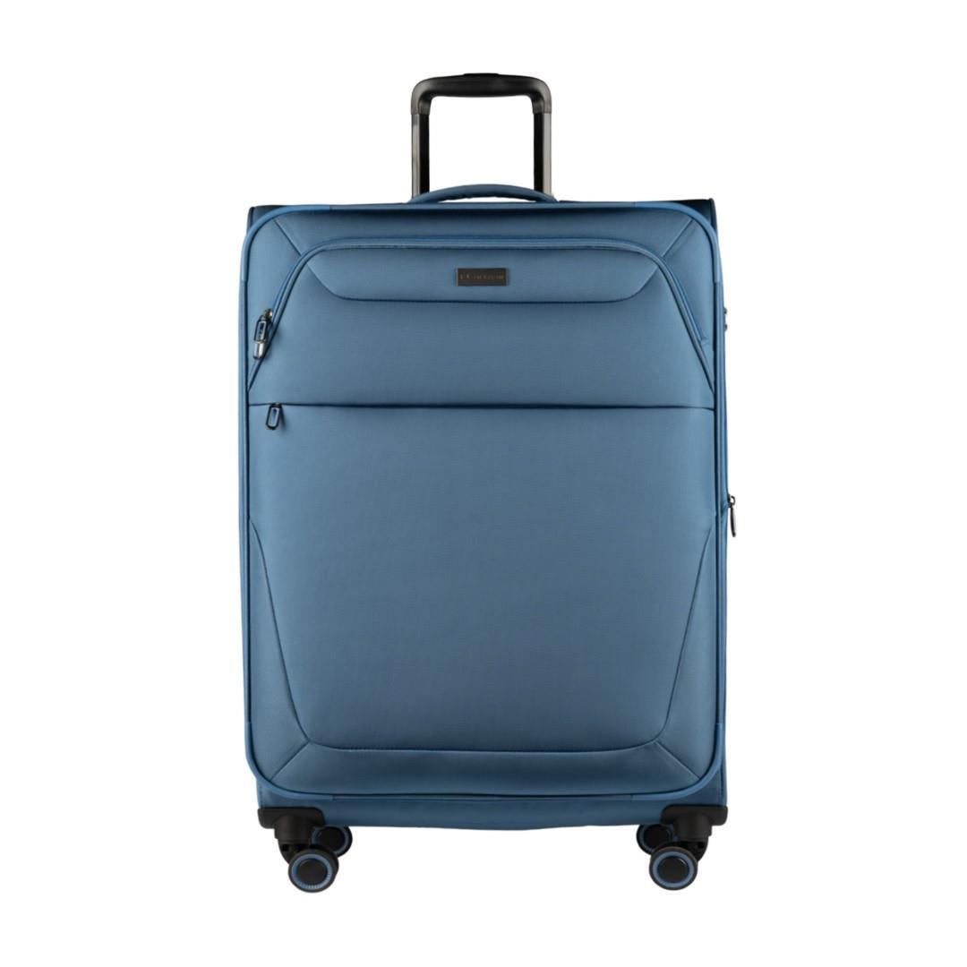 FLANIGAN - 4Rad-Weichgepäcktrolley Magellan 4X4 L Graublau Grau von FLANIGAN