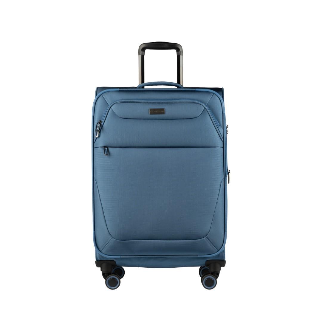 FLANIGAN - 4Rad-Weichgepäcktrolley Magellan 4X4 M Graublau Grau von FLANIGAN