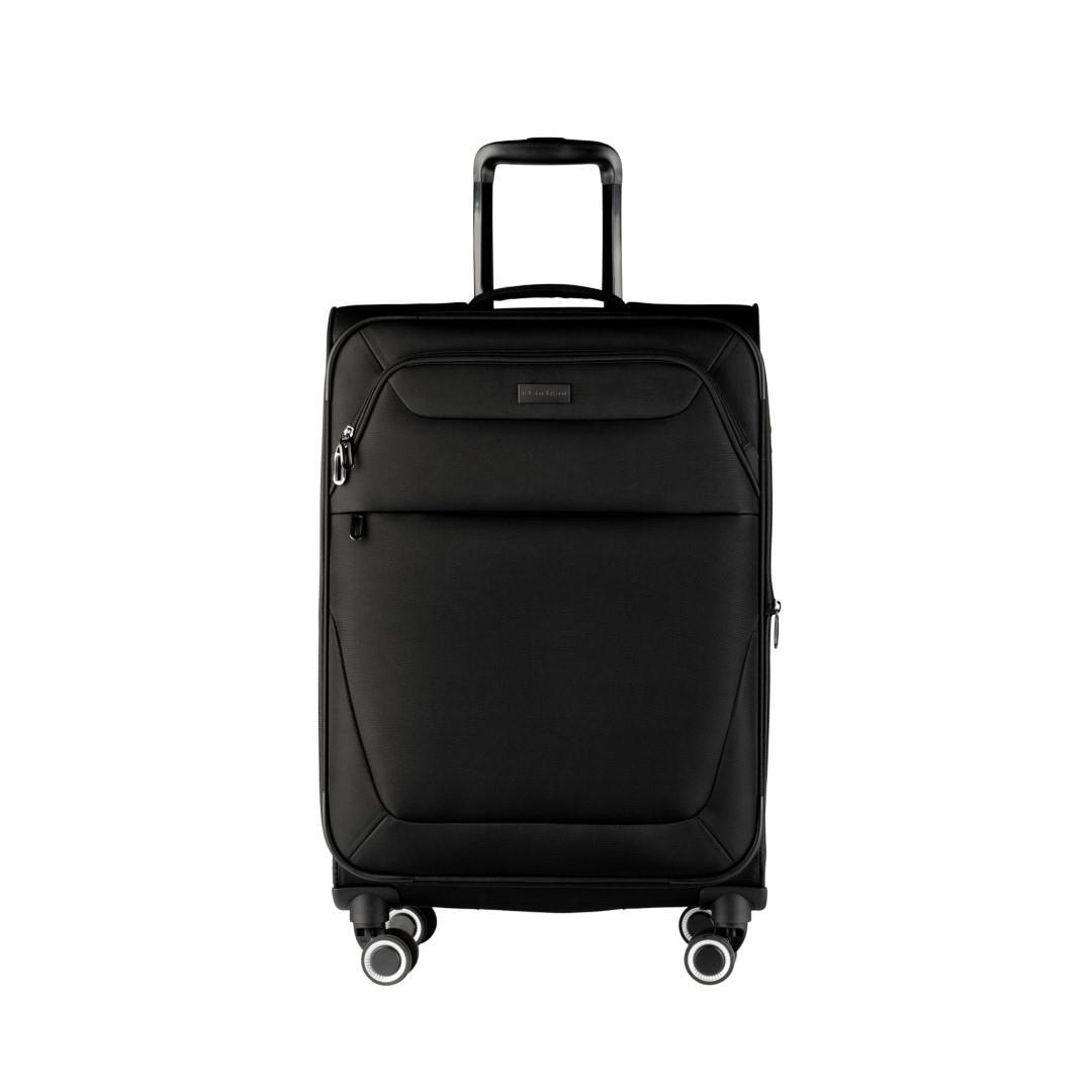 FLANIGAN - 4Rad-Weichgepäcktrolley Magellan 4X4 M Schwarz Schwarz von FLANIGAN