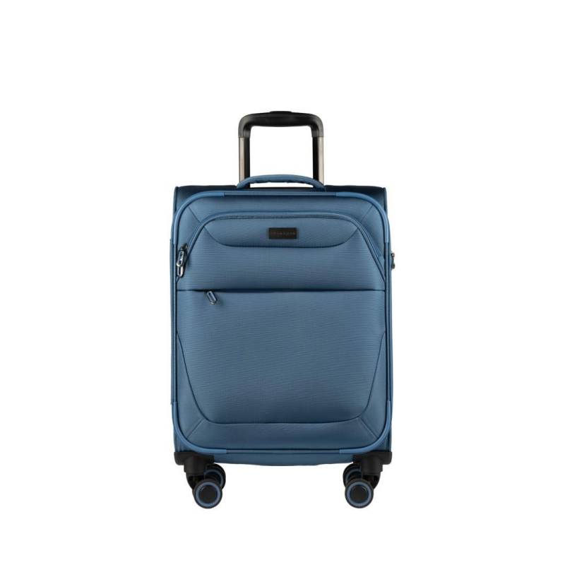 FLANIGAN - 4Rad-Weichgepäcktrolley Magellan 4X4 S Graublau Grau von FLANIGAN