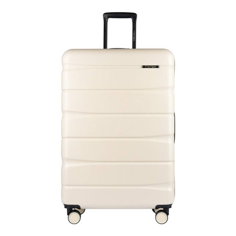 FLANIGAN - AB13 4Rad-Schalentrolley Light Beige Sand von FLANIGAN