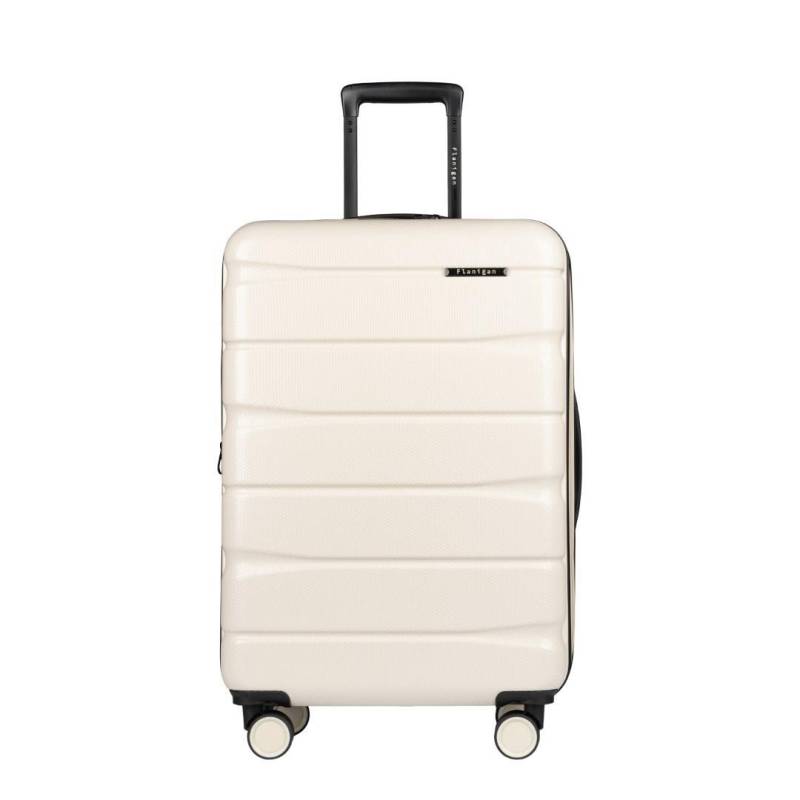 FLANIGAN - AB13 4Rad-Schalentrolley Light Beige Sand von FLANIGAN