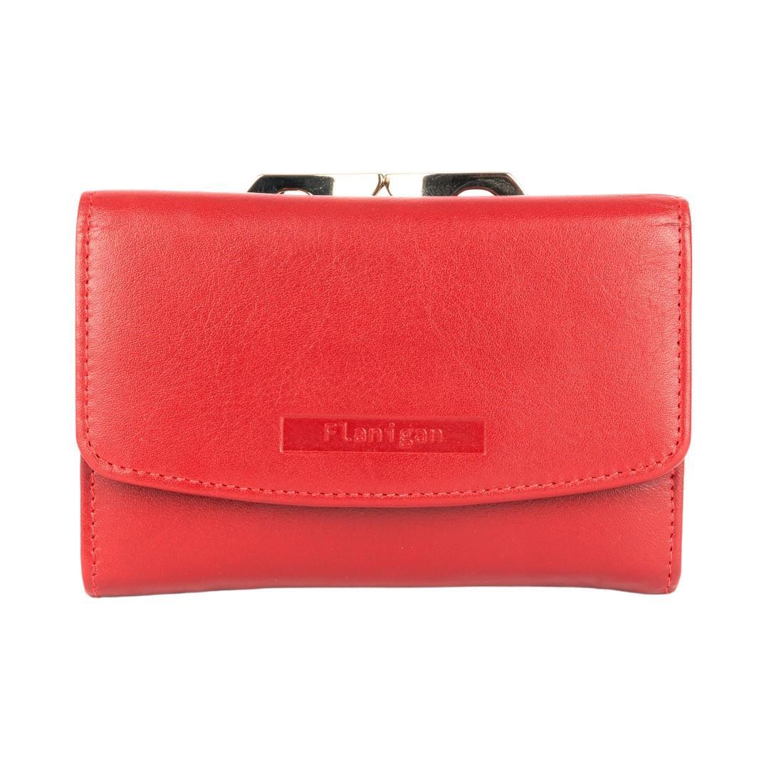 FLANIGAN - ALBA Bügelbörse Rot Rot von FLANIGAN