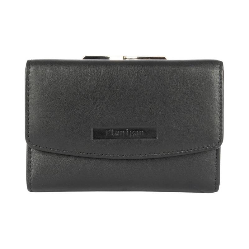 FLANIGAN - ALBA Bügelbörse Schwarz Schwarz von FLANIGAN