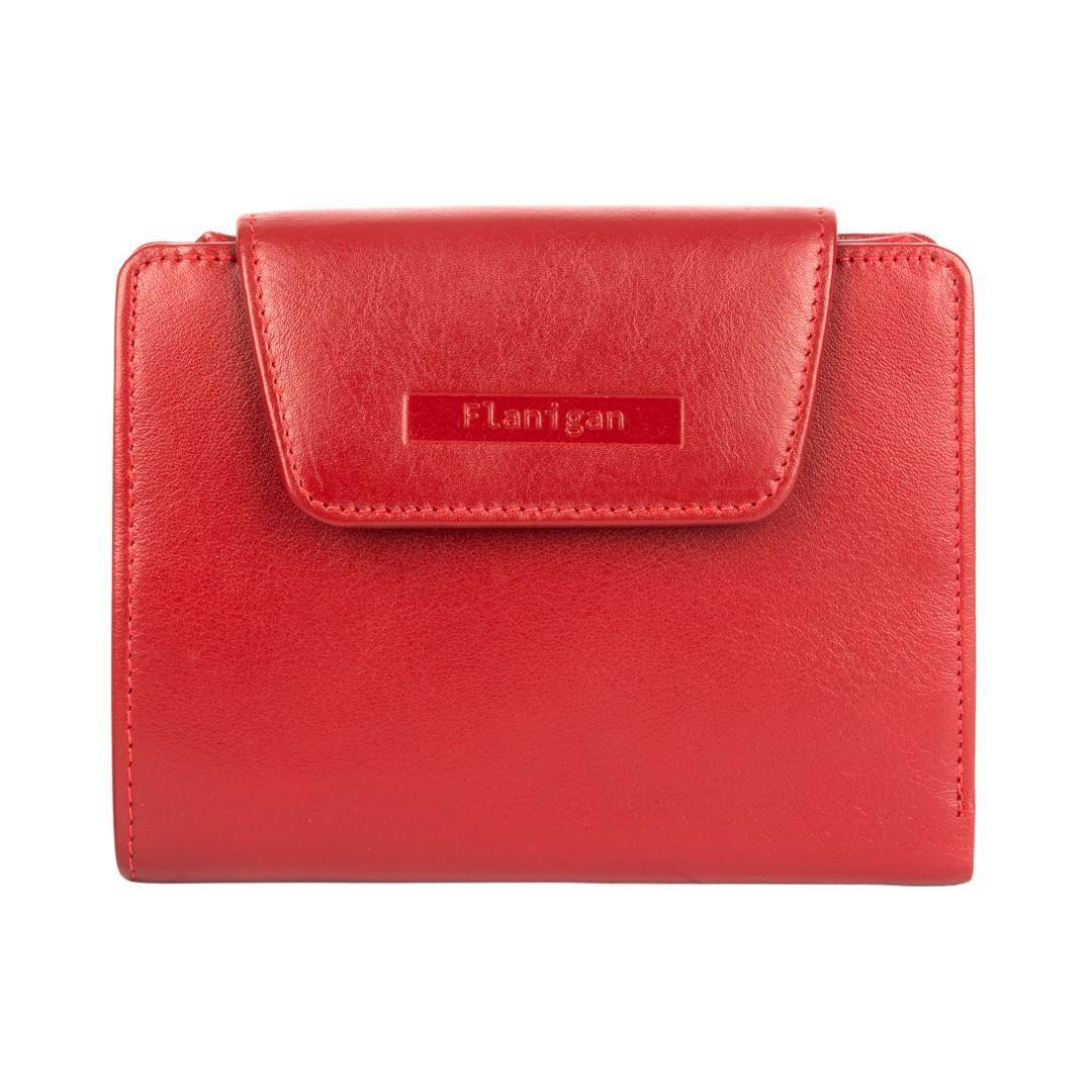 FLANIGAN - ALBA Damenbörse Rot Rot von FLANIGAN