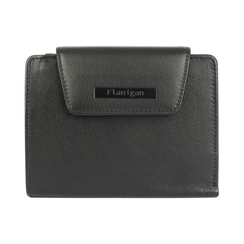 FLANIGAN - ALBA Damenbörse Schwarz Schwarz von FLANIGAN