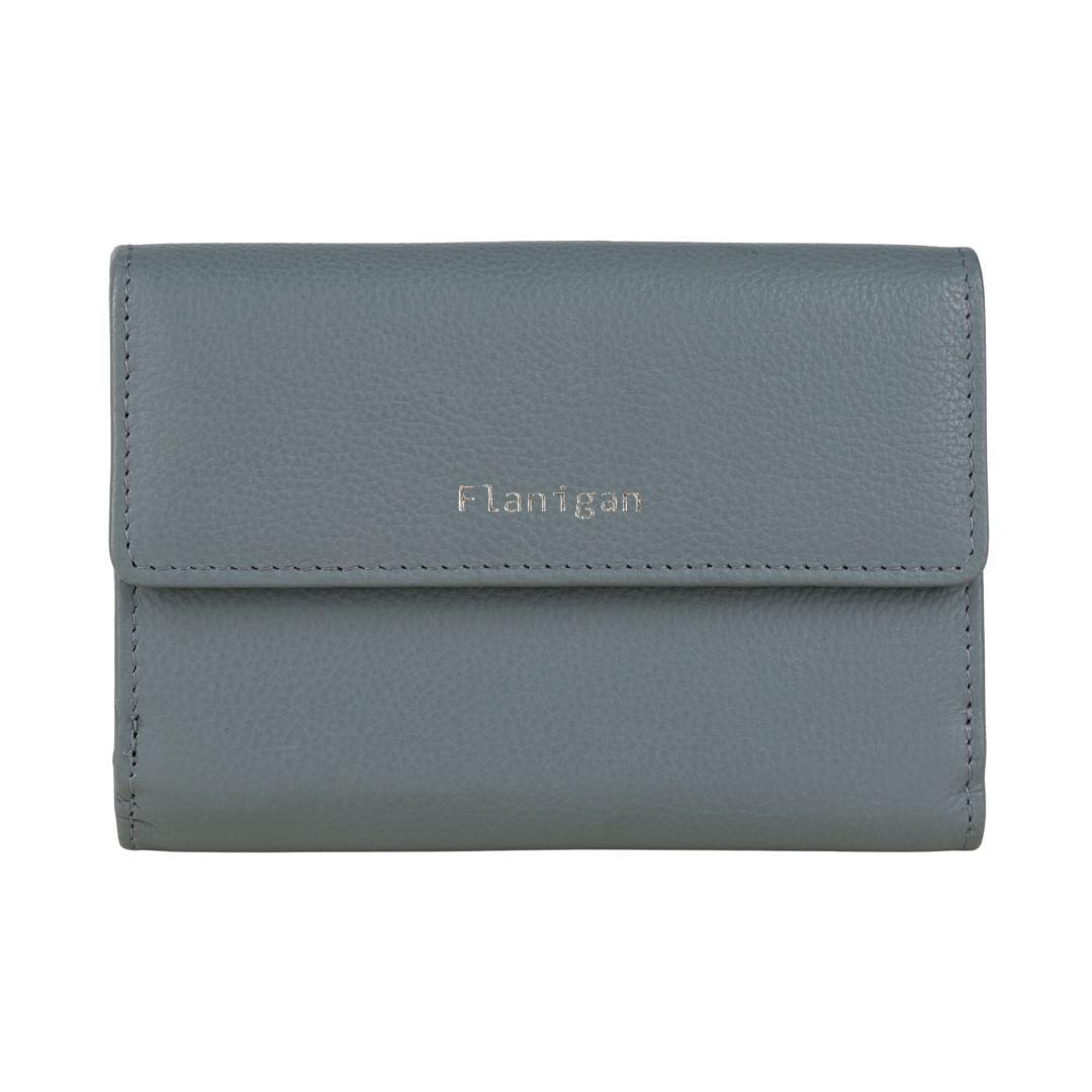 FLANIGAN - Damenbörse Luise Blau Blau von FLANIGAN