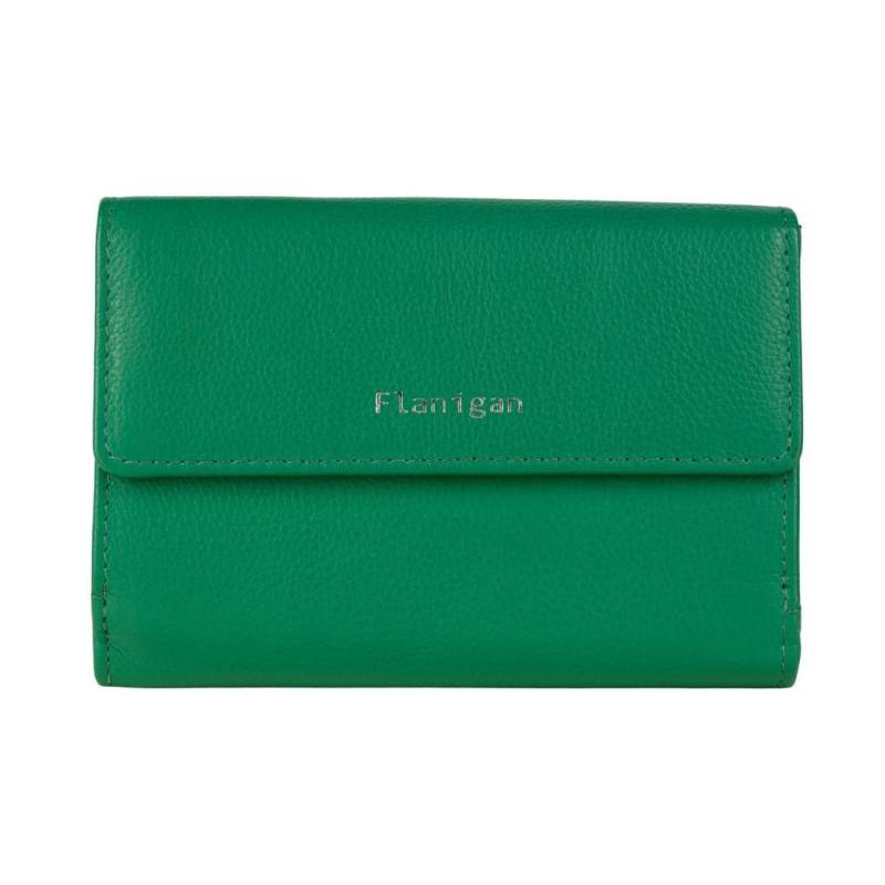 FLANIGAN - Damenbörse Luise Grün Grün von FLANIGAN