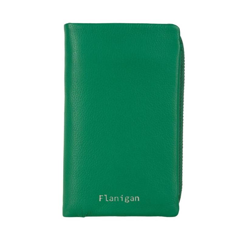 FLANIGAN - Damenbörse Luise Grün Grün von FLANIGAN