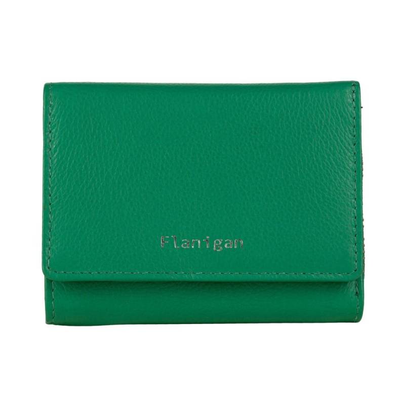 FLANIGAN - Damenbörse Luise Grün Grün von FLANIGAN