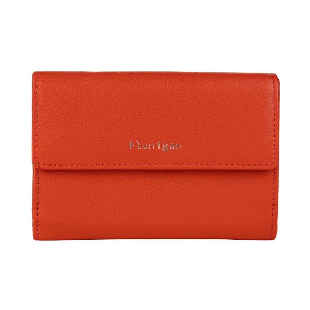FLANIGAN - Damenbörse Luise Orange Zitrone von FLANIGAN
