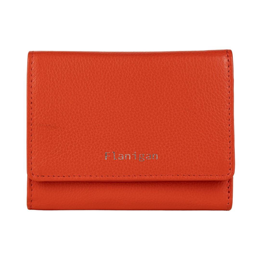 FLANIGAN - Damenbörse Luise Orange Zitrone von FLANIGAN