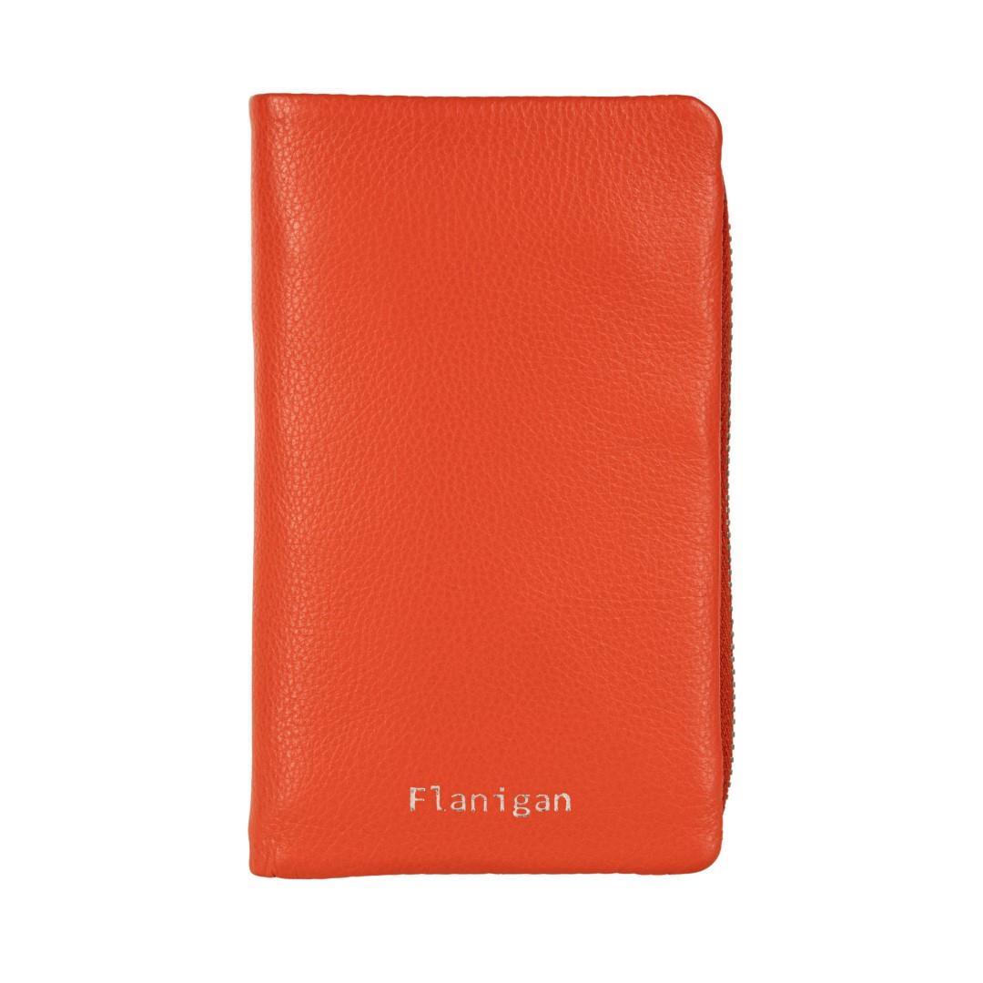 FLANIGAN - Damenbörse Luise Orange Zitrone von FLANIGAN