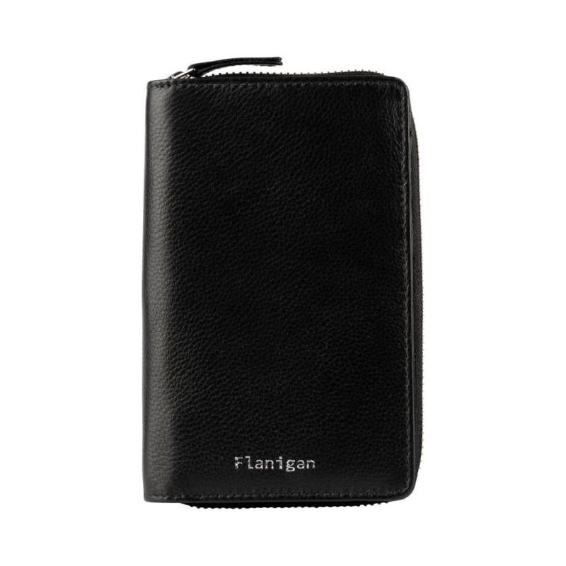 FLANIGAN - Damenbörse Luise Rfid Schwarz Schwarz von FLANIGAN