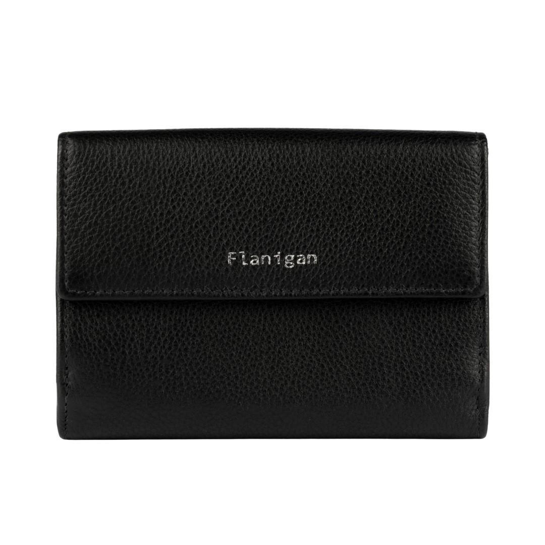 FLANIGAN - Damenbörse Luise Schwarz Schwarz von FLANIGAN