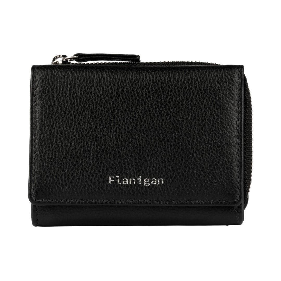 FLANIGAN - Damenbörse Luise Schwarz Schwarz von FLANIGAN
